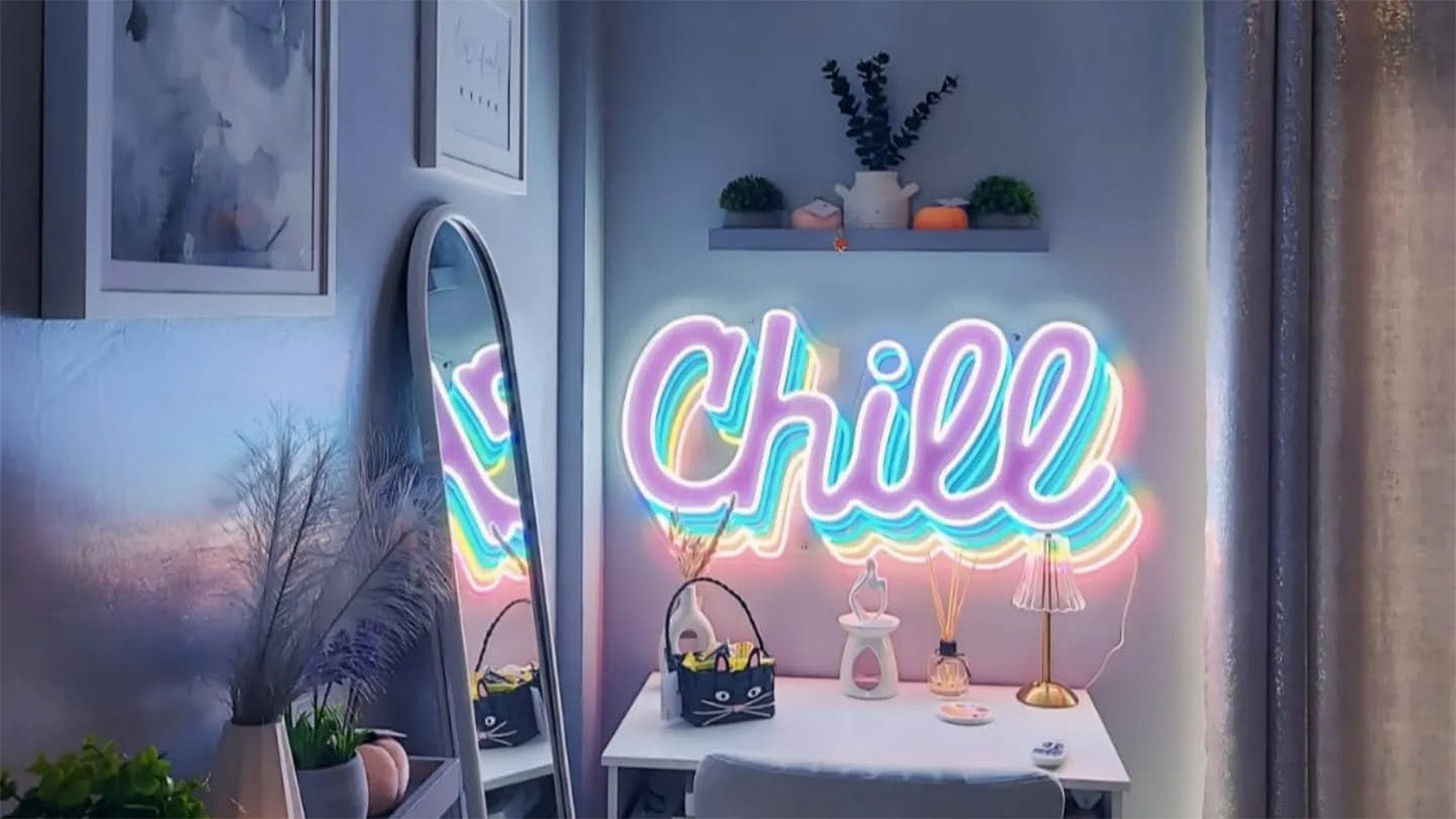 Chill Neon Sign For Home Decor