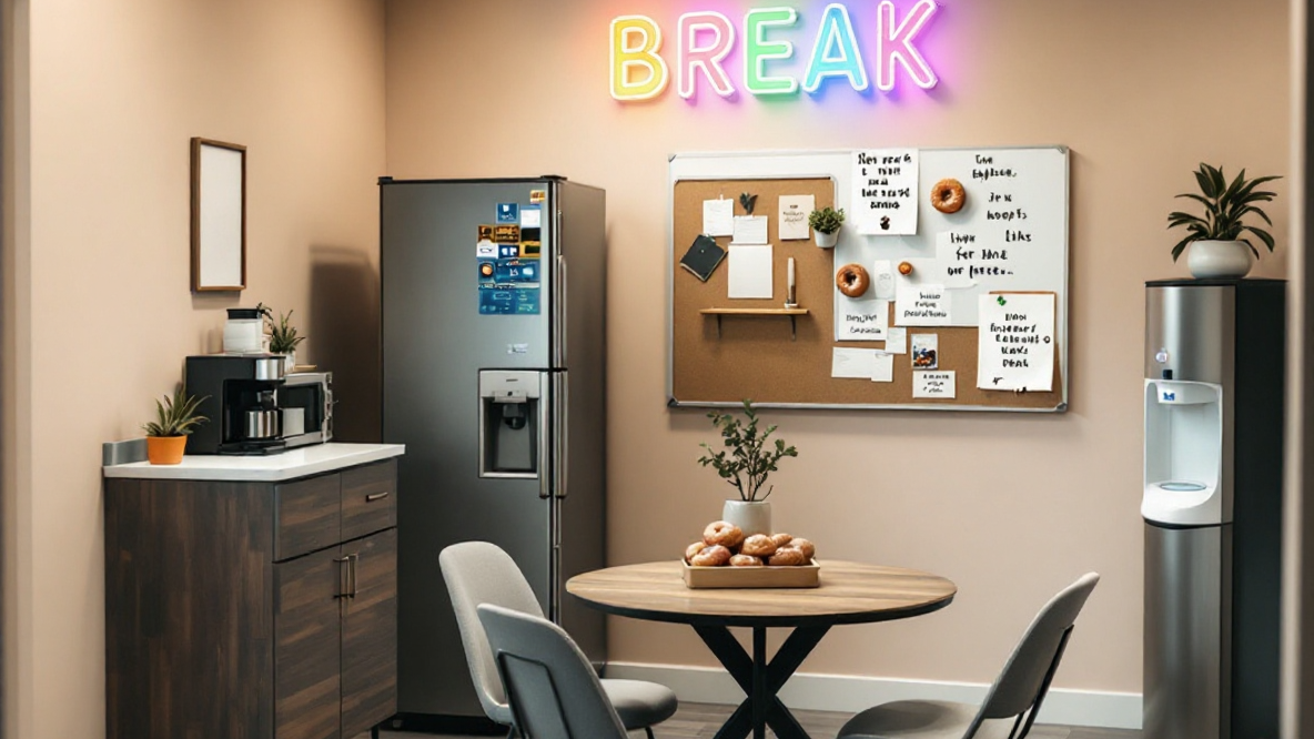 small break room ideas on a budget