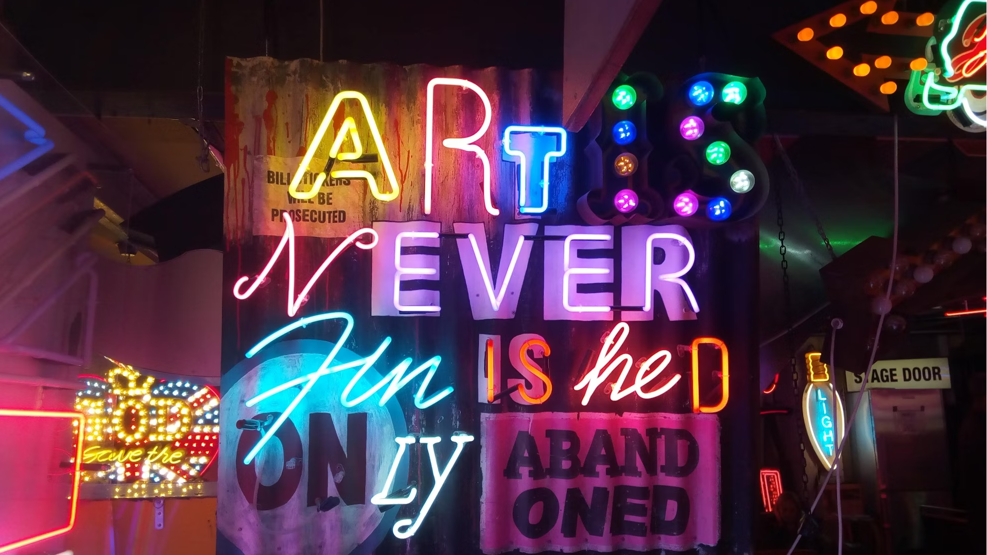 k pop art neon signs