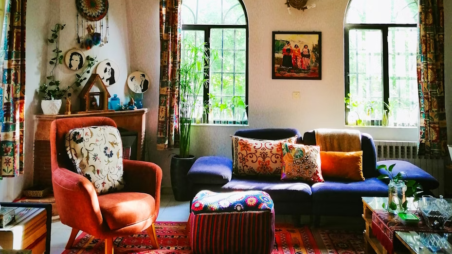 style an eclectic living room