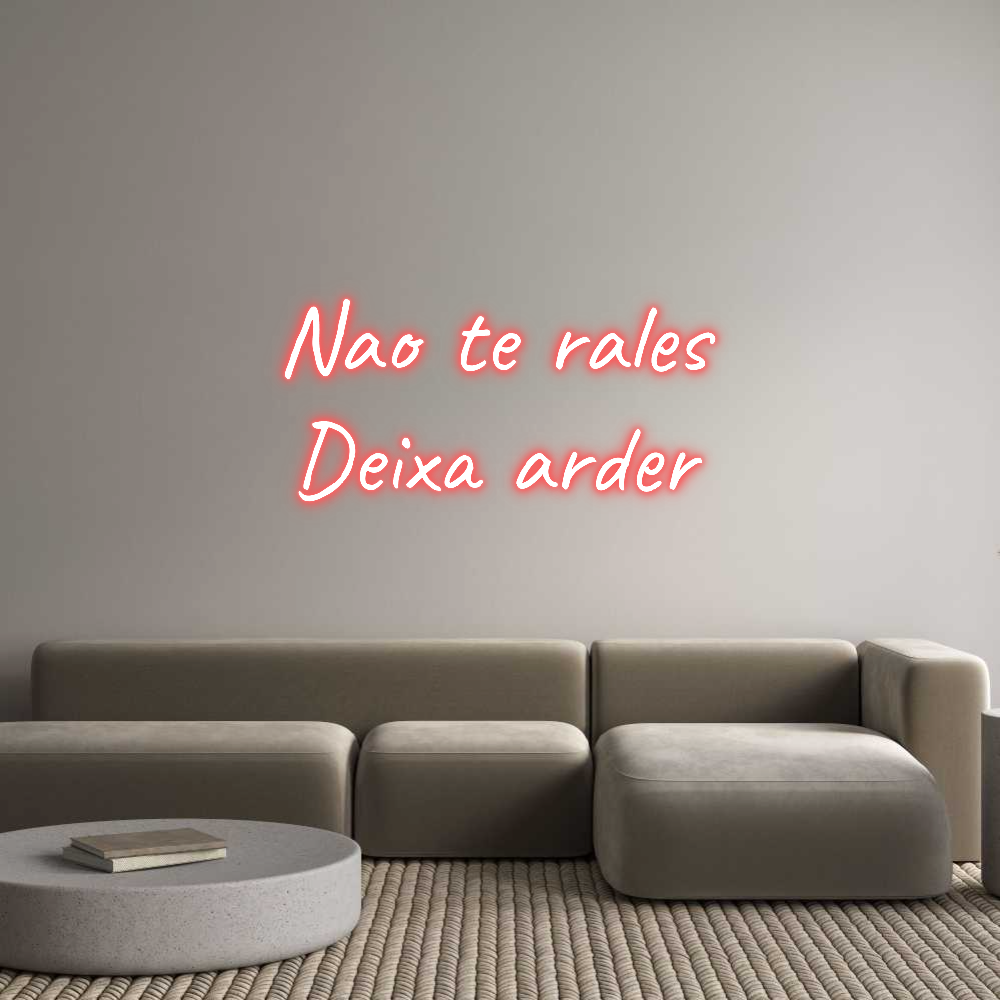 CUSTOM DESIGNED: Nao te rales
...