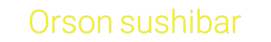 CUSTOM DESIGNED: Orson sushibar