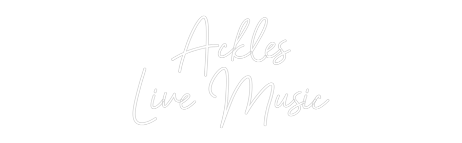 CUSTOM DESIGNED: Ackles
Live ...