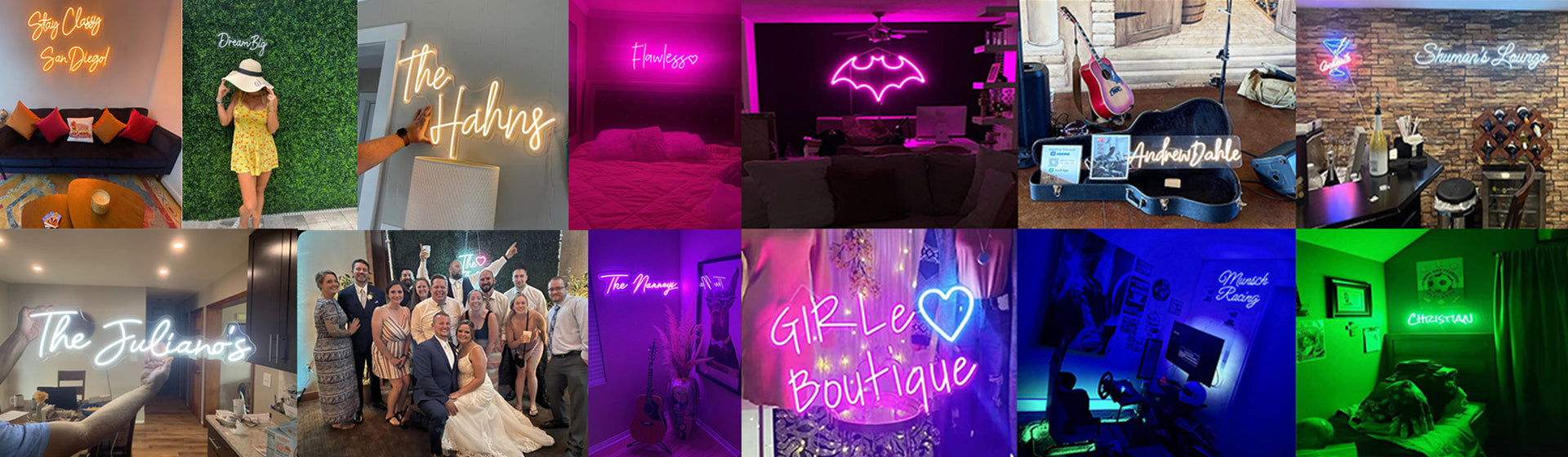 customize neon sign and led strip lights