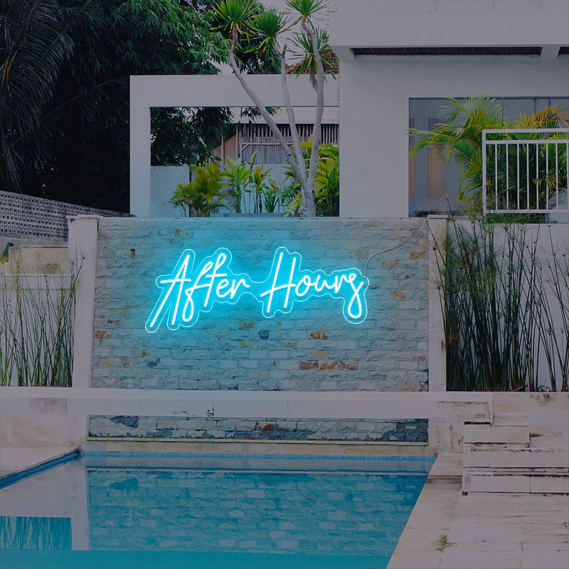 After Hours Neon Bar Sign