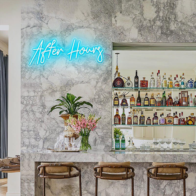 After Hours Neon Bar Sign
