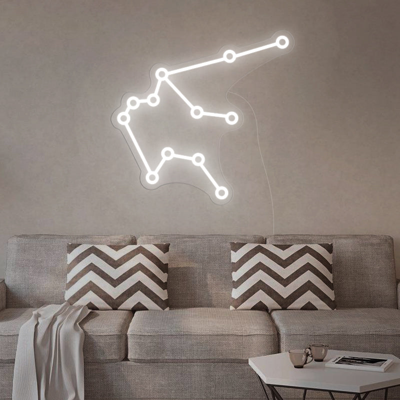 Aquarius Constellation Neon Sign For Living Room