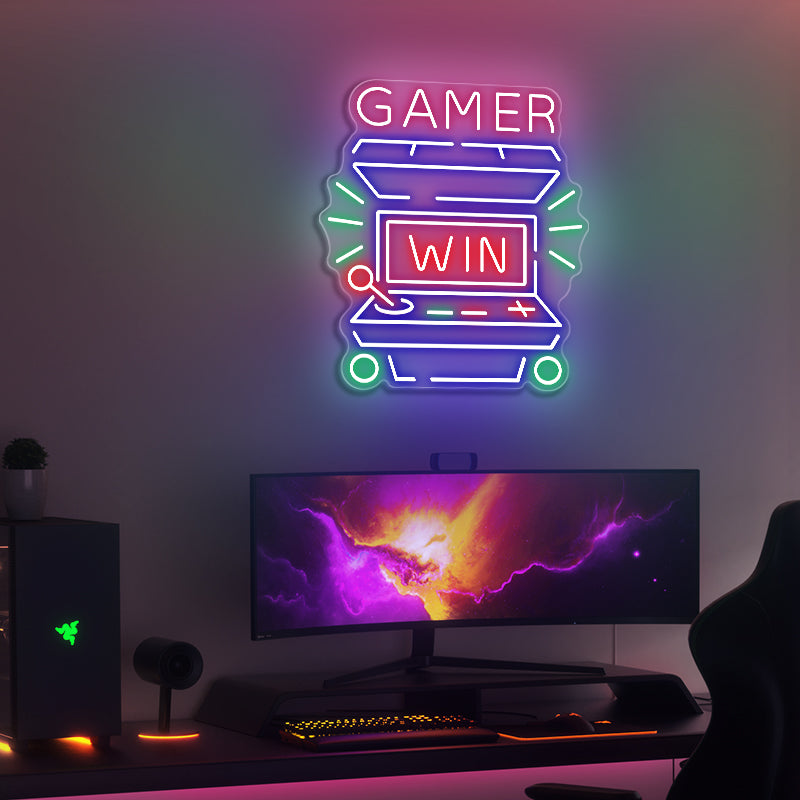 game room neon sign