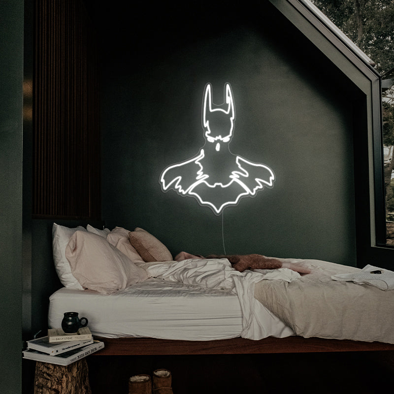 Batman Line Art Superhero Light For Dorm Room