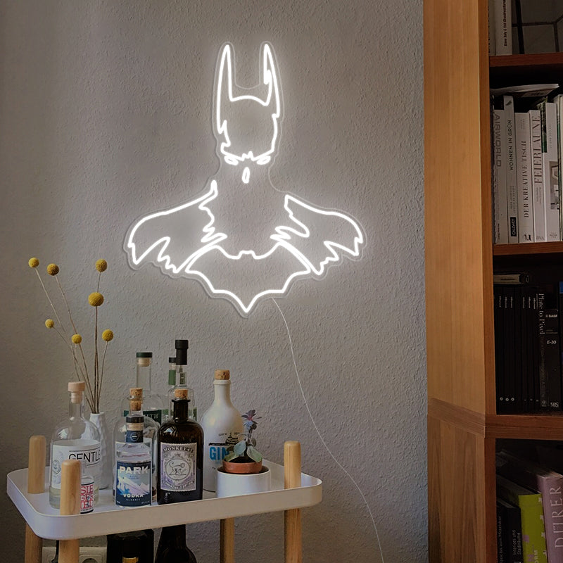 Batman Line Art Superhero Neon Sign For Home