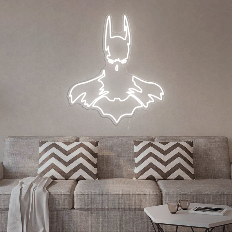 Batman Line Art Superhero Sign For Living Room