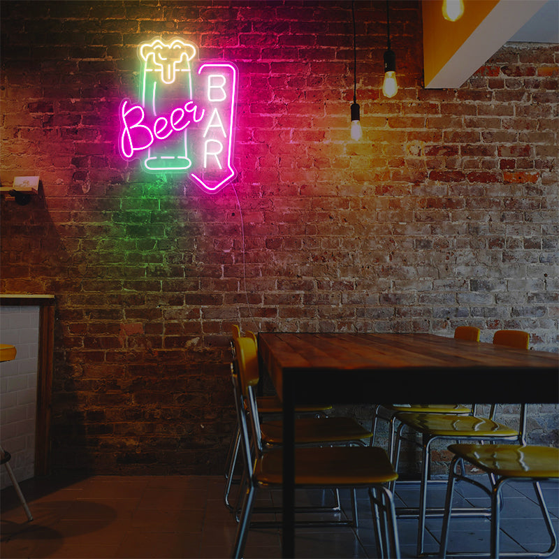 Beer Bar Neon Sign For Business