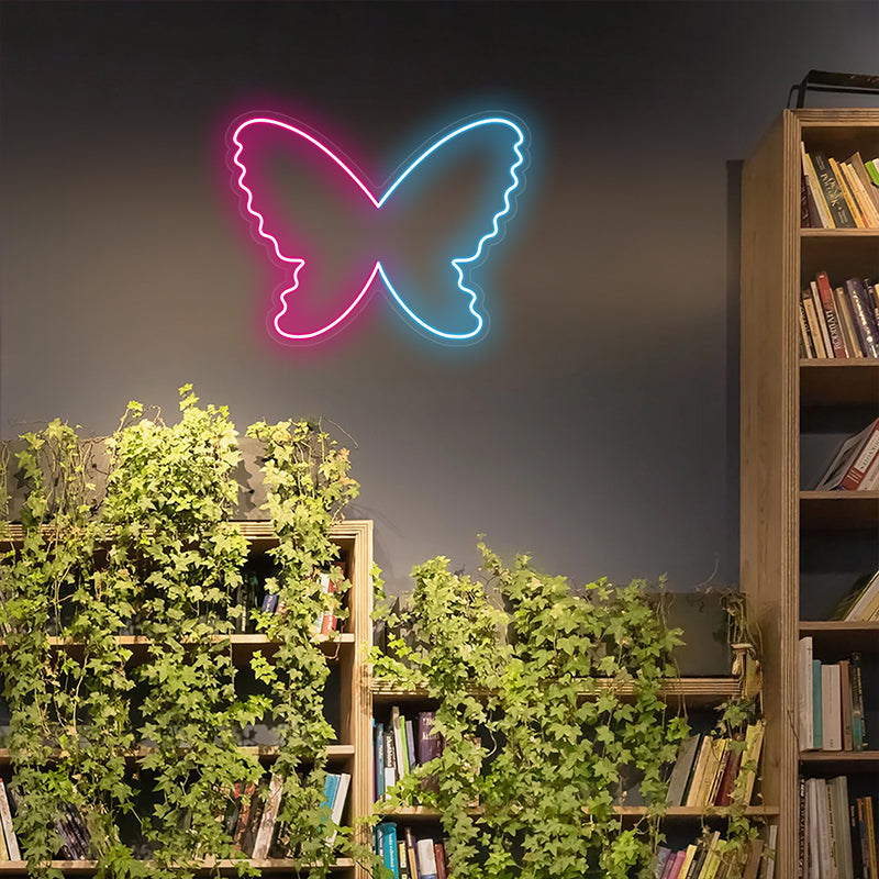Bicolor Butterfly Neon Sign
