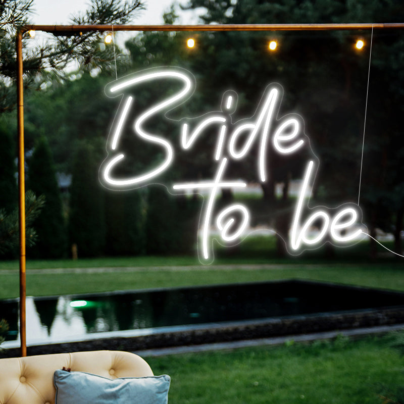 Bride To Be neon sign for wedding
