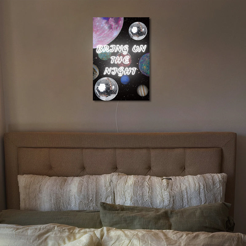 Retro Bring On The Night Neon Sign