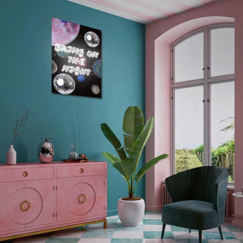 Retro Bring On The Night Neon light