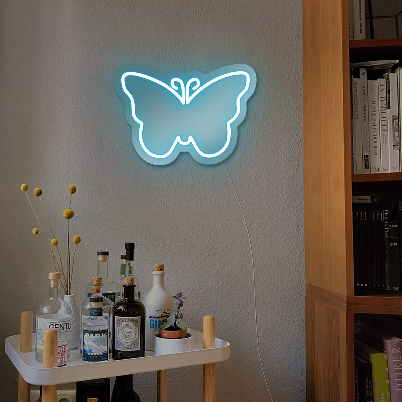 Schmetterling-Wandspiegel-Leuchtreklame