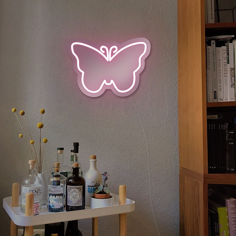 Schmetterling-Wandspiegel-Leuchtreklame