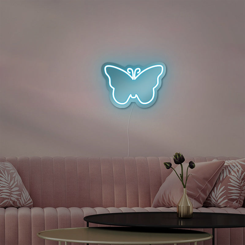Schmetterling-Wandspiegel-Leuchtreklame