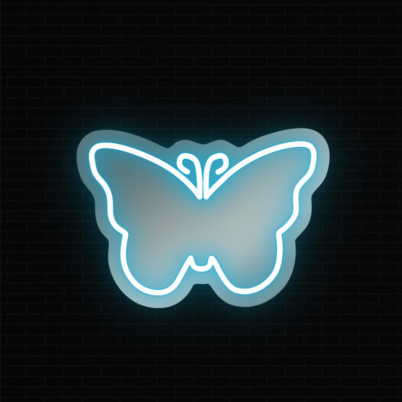 Schmetterling-Wandspiegel-Leuchtreklame