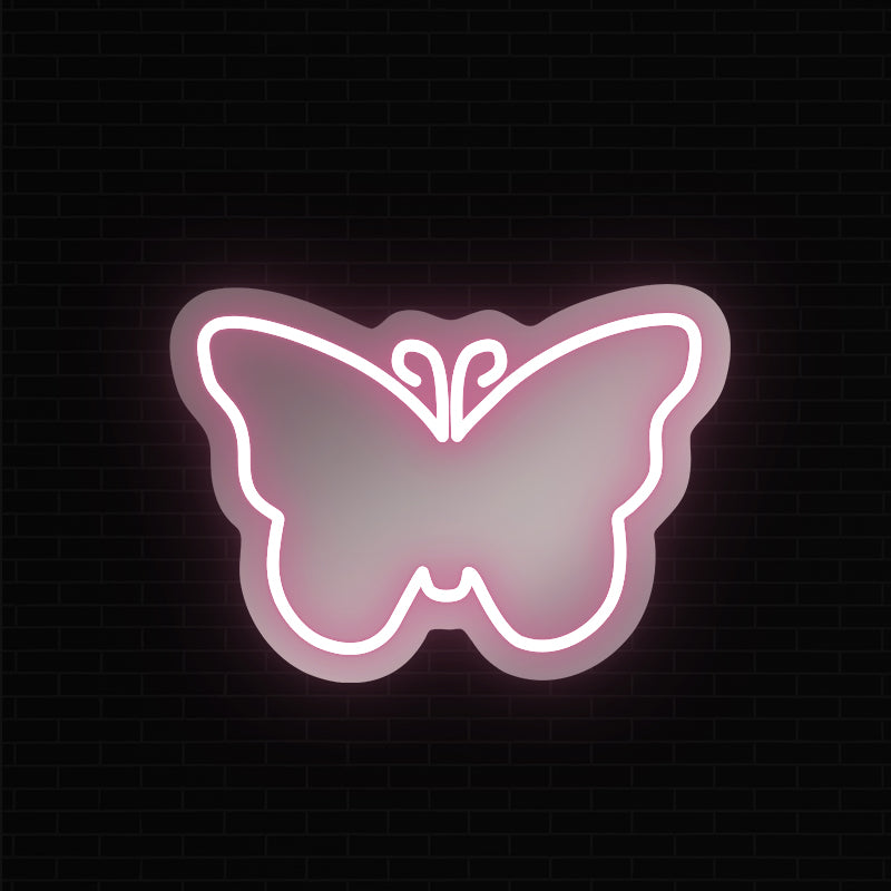 Schmetterling-Wandspiegel-Leuchtreklame