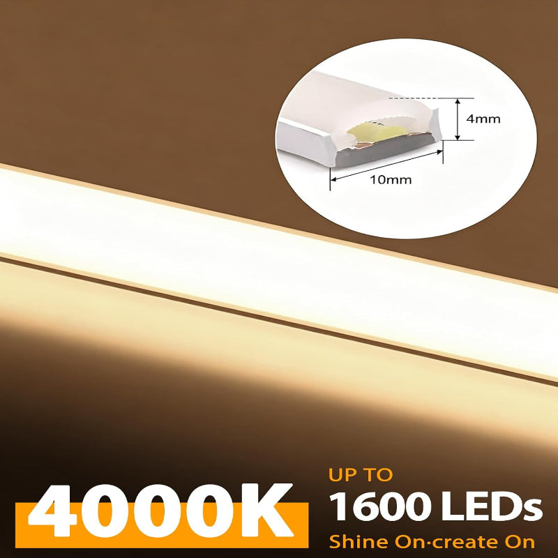 Natural White 24V COB LED Strip Light Set