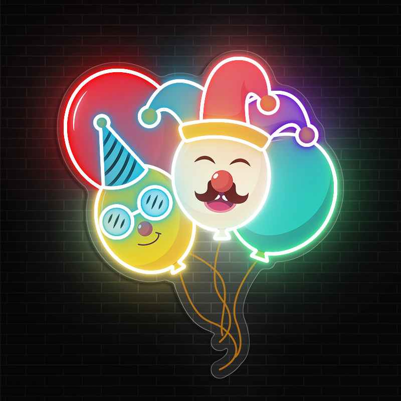 Colorful Balloon Neon Sign
