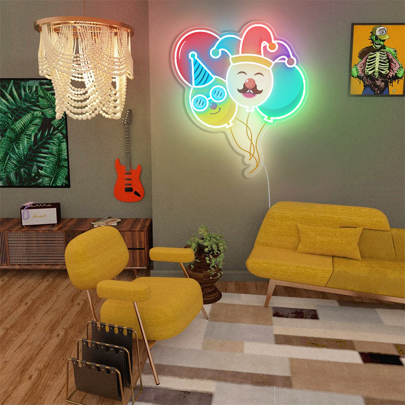 Colorful Balloon Neon Sign