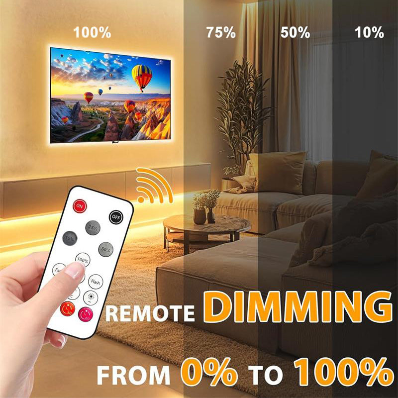 Dimmable-5M-Warm-White-COB-LED-Strip-Light-Set