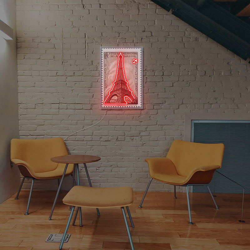 Eiffel Tower Wall Art Neon Sign