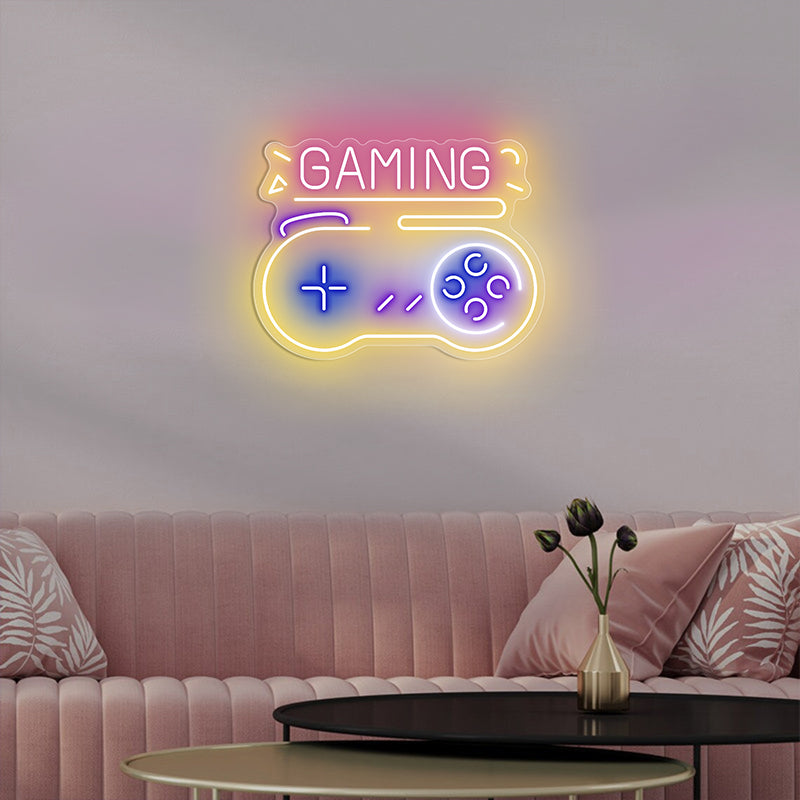 Gamepad Neon Sign For Gaming Room