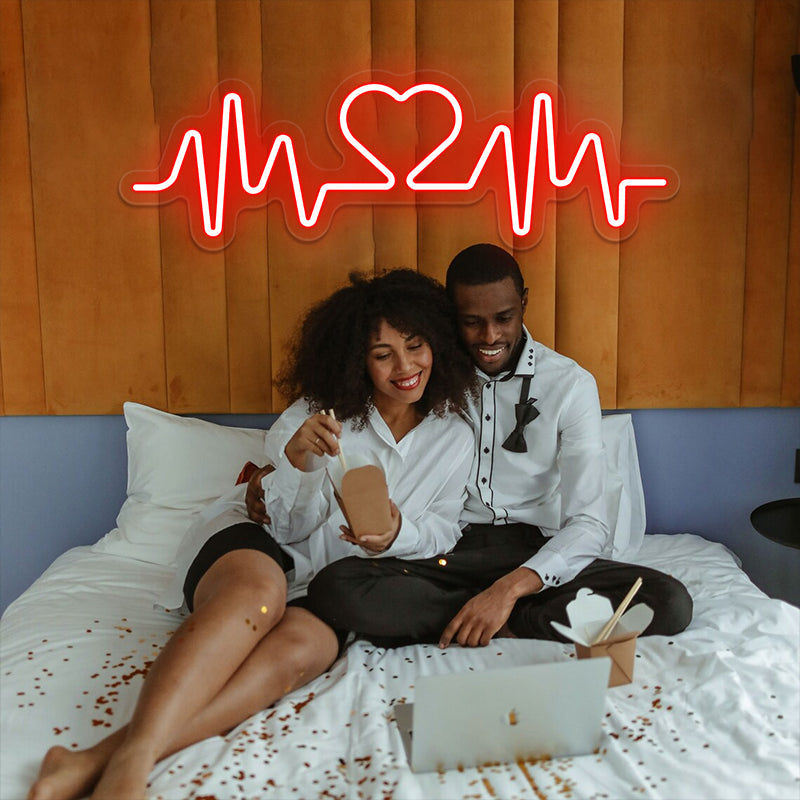 Heartbeat Neon Sign For Room