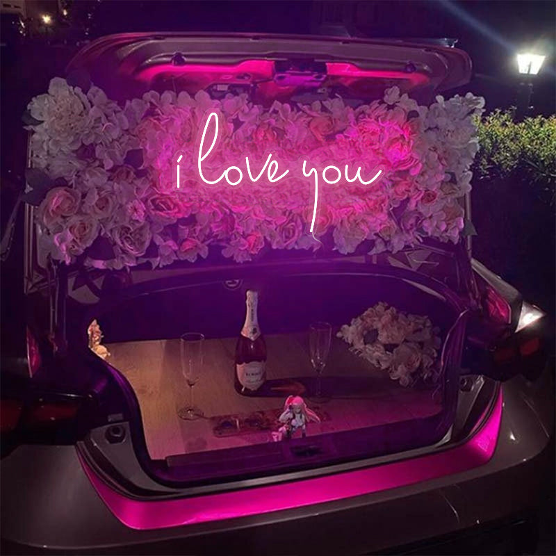 I Love You Neon Sign for Proposing