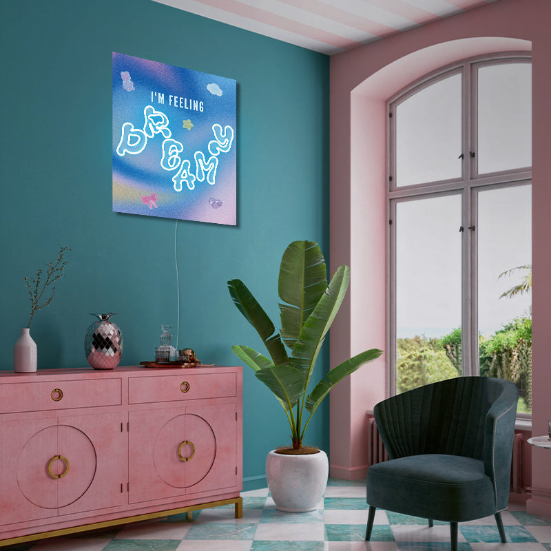 Cítím se zasněný neonový nápis