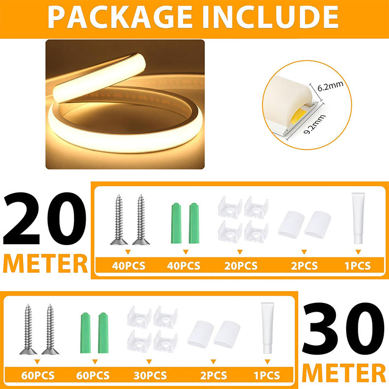 120V COB LED Strip Lights Plug-in