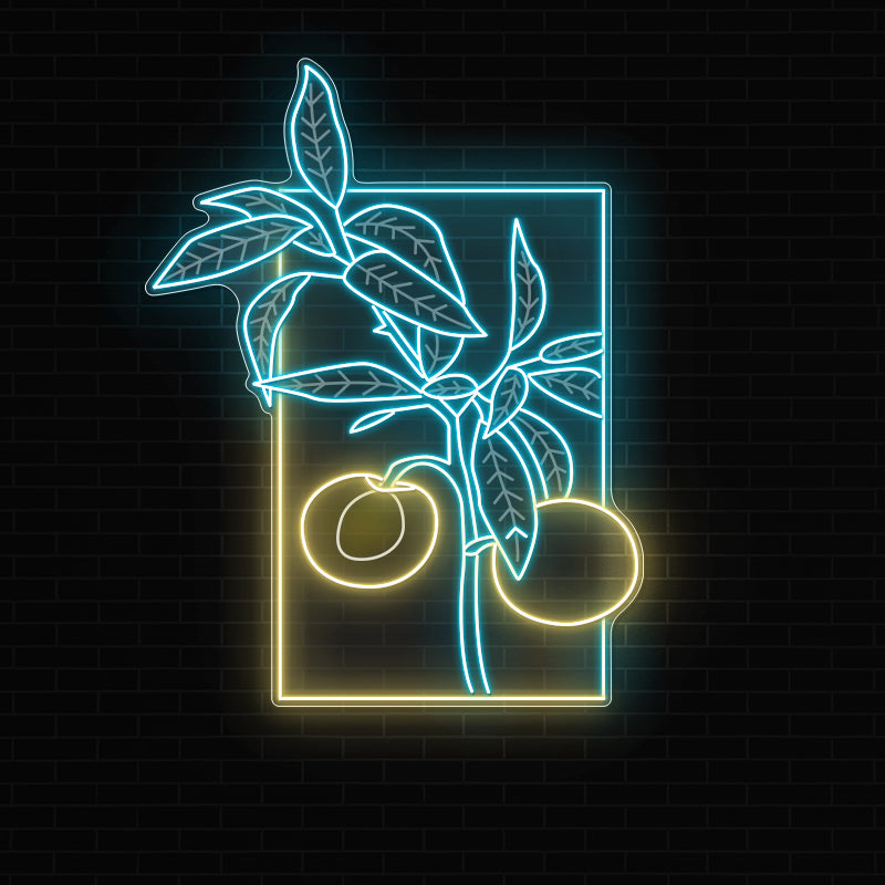plant neon sign