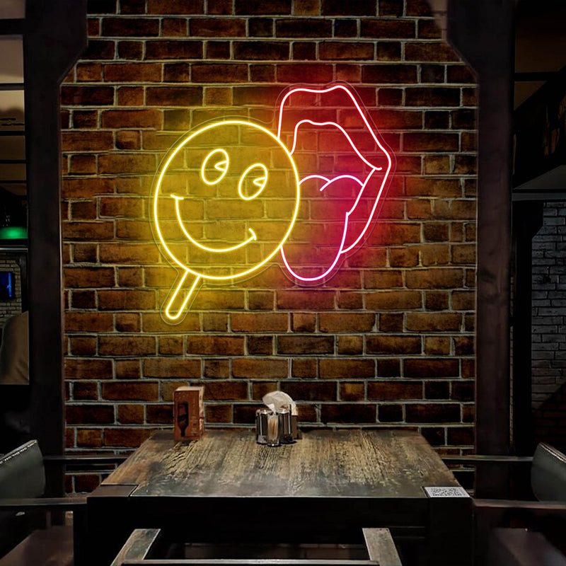 Lips Lollipop Wall Artwork