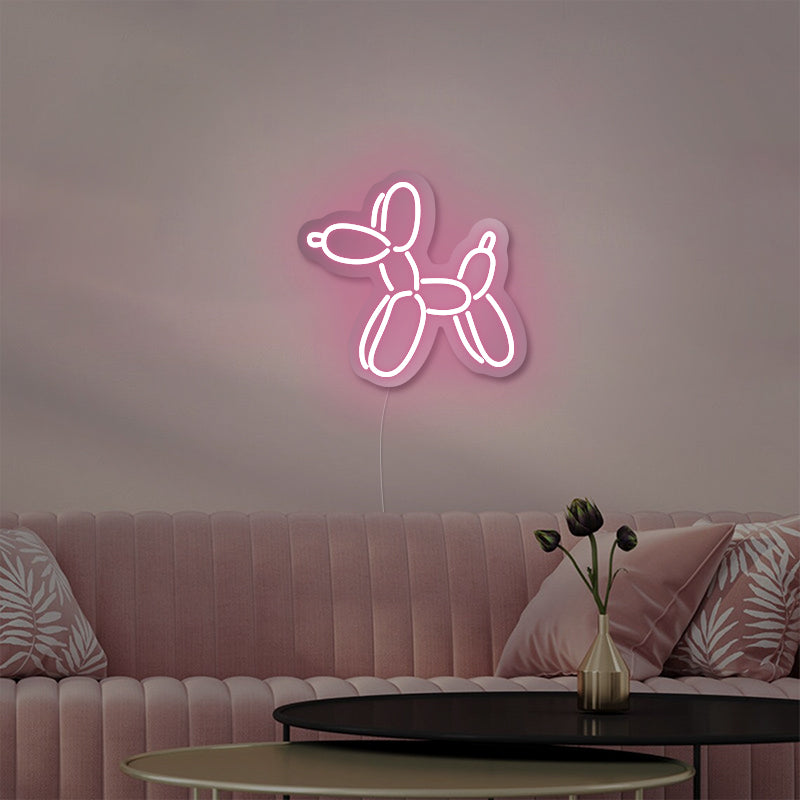 Balloon Dog Neon Sign For Dorm Room