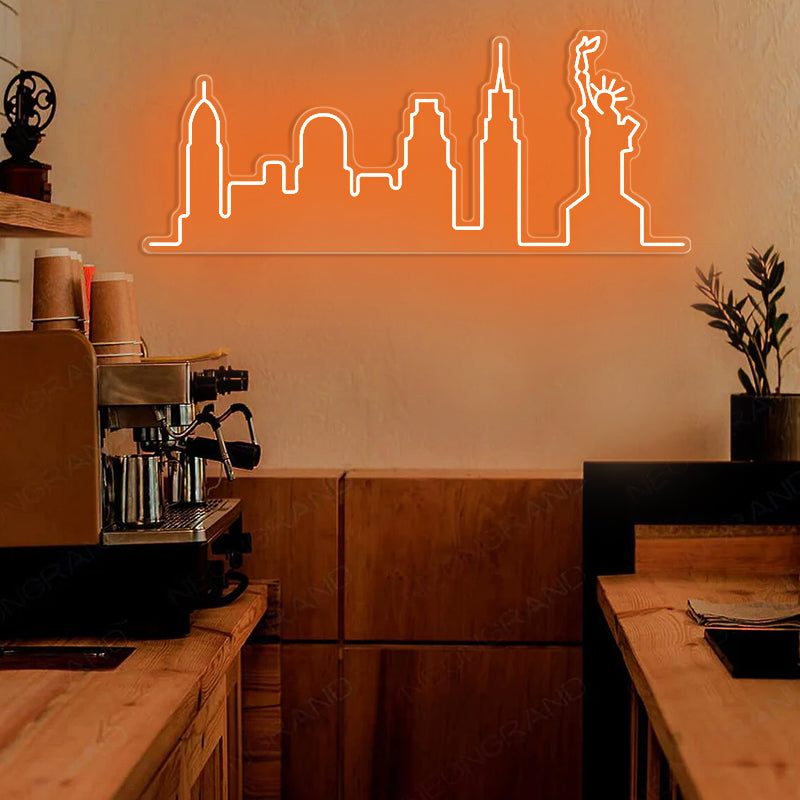 New York City Skyline Neon Sign