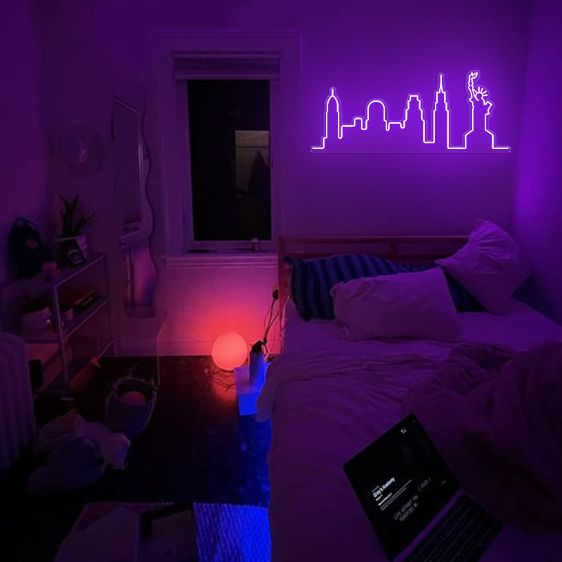 New York City Skyline Neon Sign