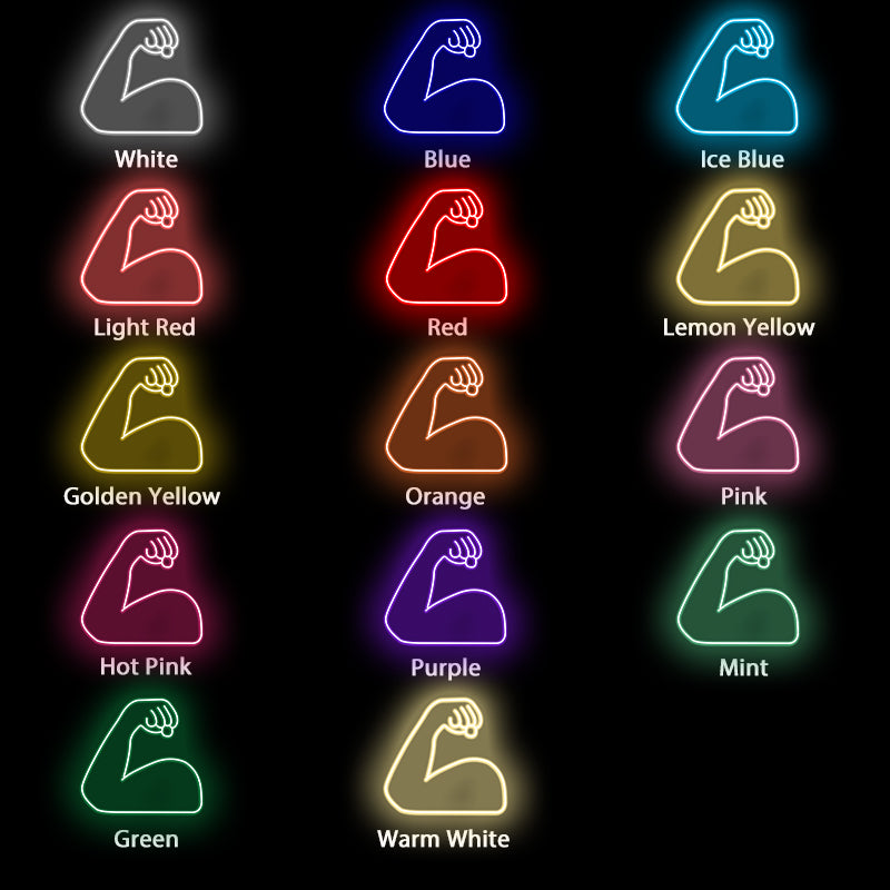led strong emoji neon sign