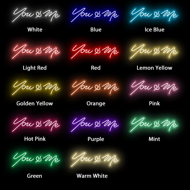 Lamomo You & Me Neon Sign Wedding Decor