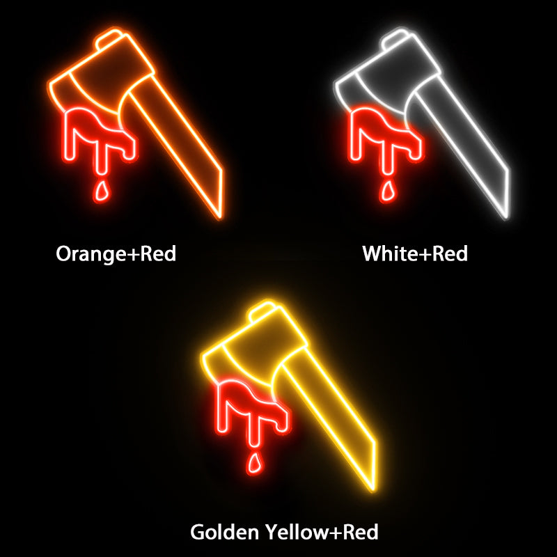 LED Bloody Ax Halloween Neon Sign