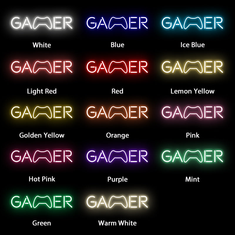 Gamer Neon Sign For Room