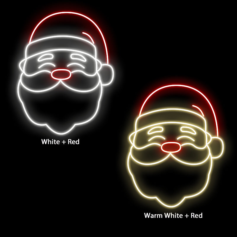 Santa Neon Sign For Christmas Decor