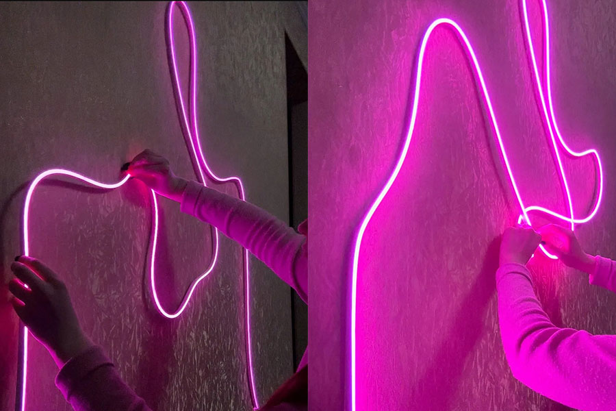 Neon-Strip-Light-Installation