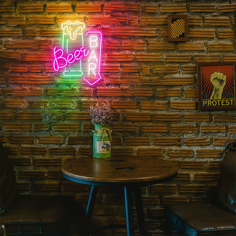 Beer Bar Neon Sign For Business