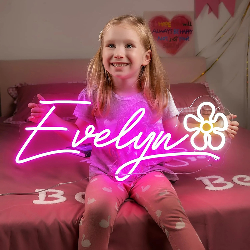 Lamomo Neon Name Signs For Kids Room