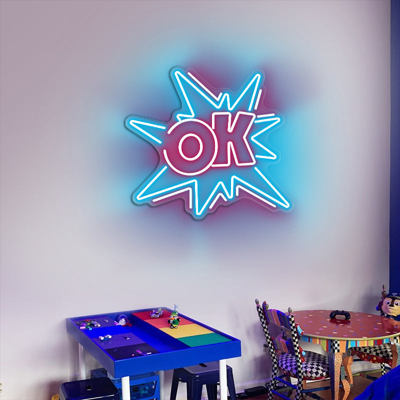 OK Neon Sign For Teens