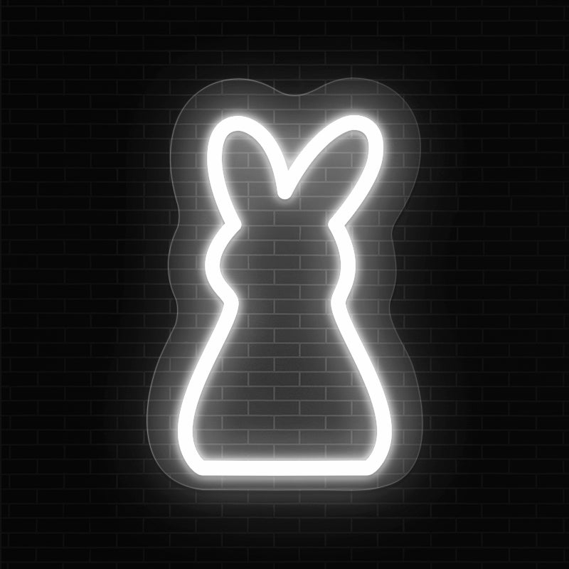 Outline Bunny Neon Sign For Home